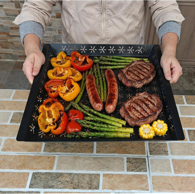 Cesta parrilla verduras 15.8x15.8pulg XXL antiadherente