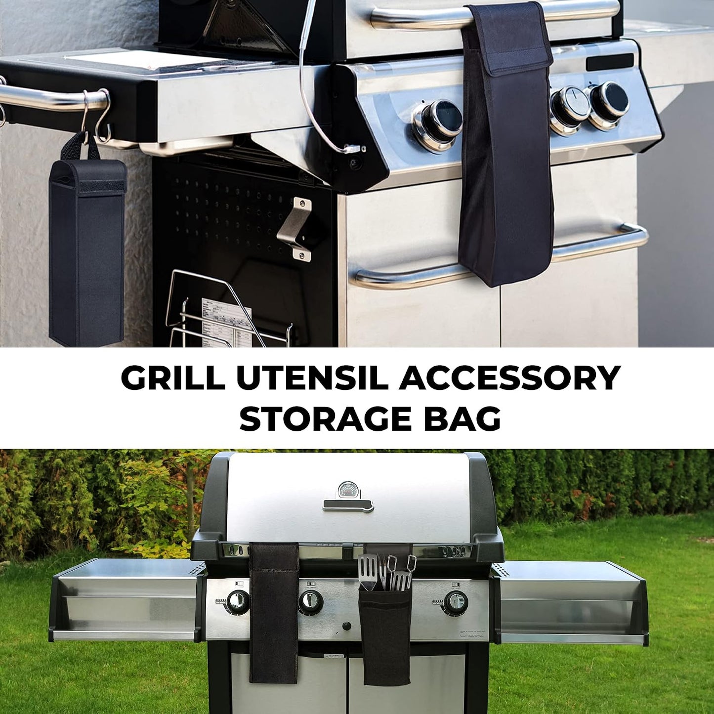 Bolsa almacenamiento utensilios parrilla pack 2