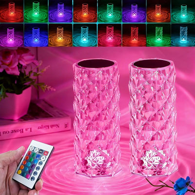 Set 2 Lámparas LED Cambio Color RGB Portátiles