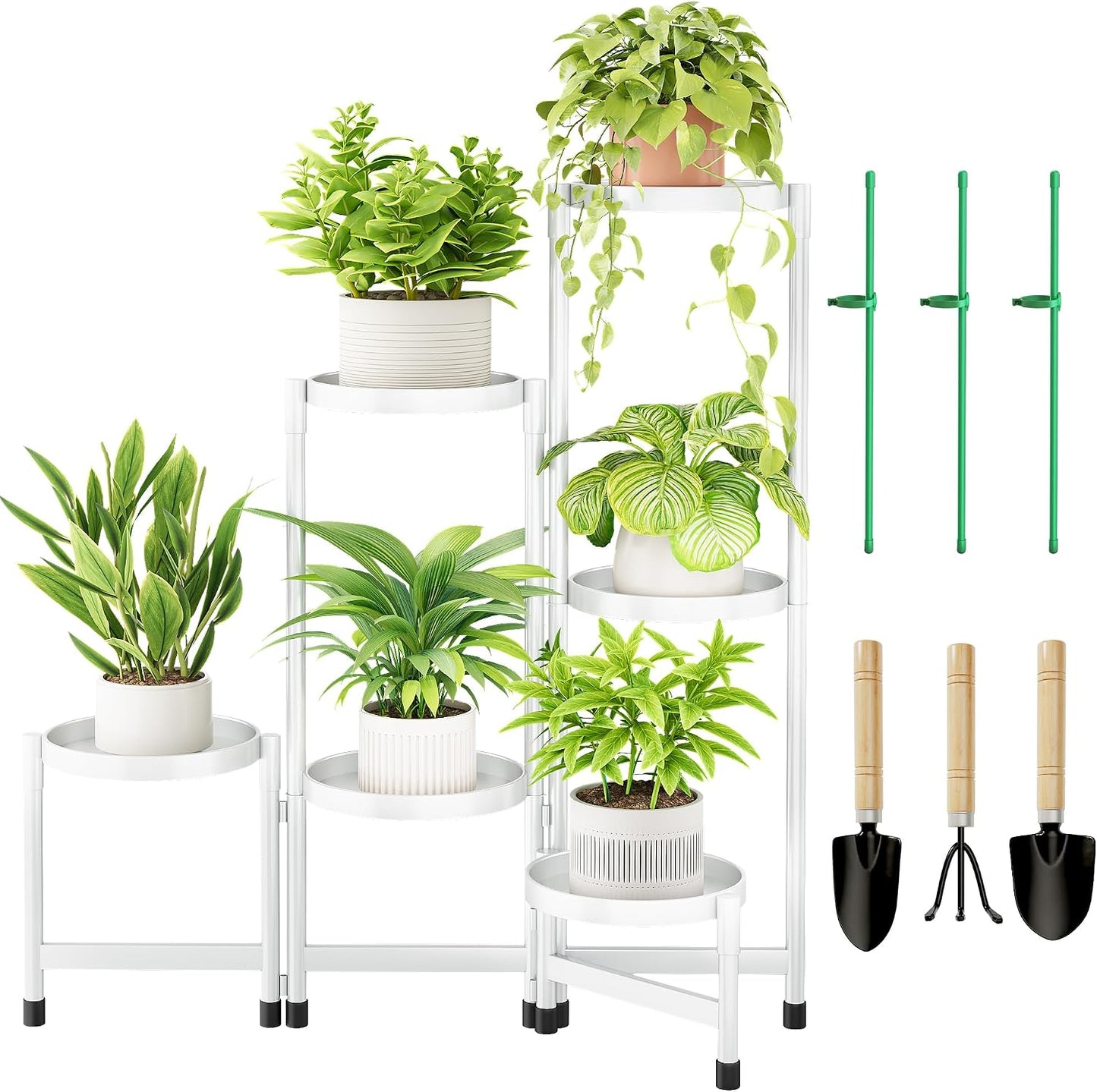 Soporte plantas 6 niveles interior y exterior estante esquina