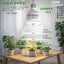 Bombilla LED E26 espectro completo 5000K para plantas 18W