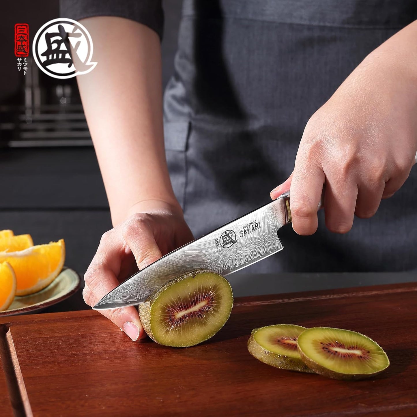 Cuchillo japonés pelar frutas 5.6pulg acero VG-Pro