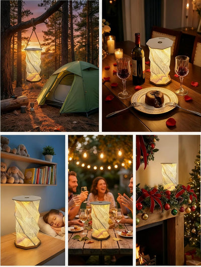 Luz Nocturna Plegable Portátil para Dormitorio Viaje Regalo