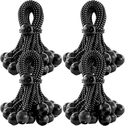 100 Cuerdas Elásticas 8.3pulg Alta Resistencia Negro