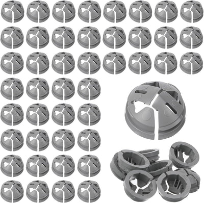 100 Conectores Cable Caja Eléctrica 3/8-1/2pulg Gris