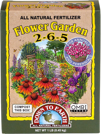 Fertilizante orgánico para flores y plantas 2-6-5 1lb