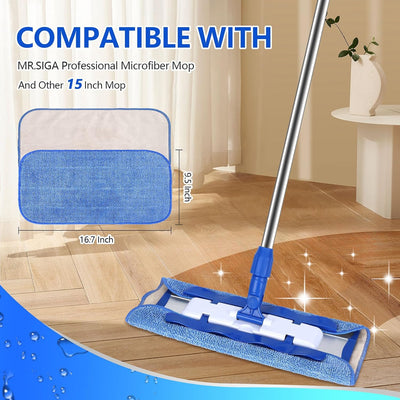 Paño microfibra comp trapeador MR SIGA 4 pzas