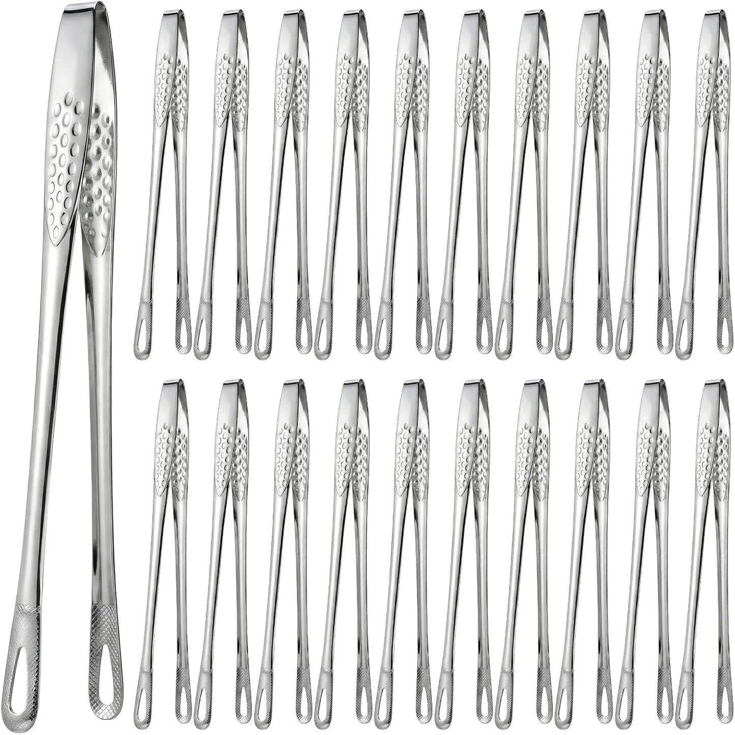 Pinzas de cocina de 11 pulgadas de acero inoxidable para barbacoa y Yakiniku