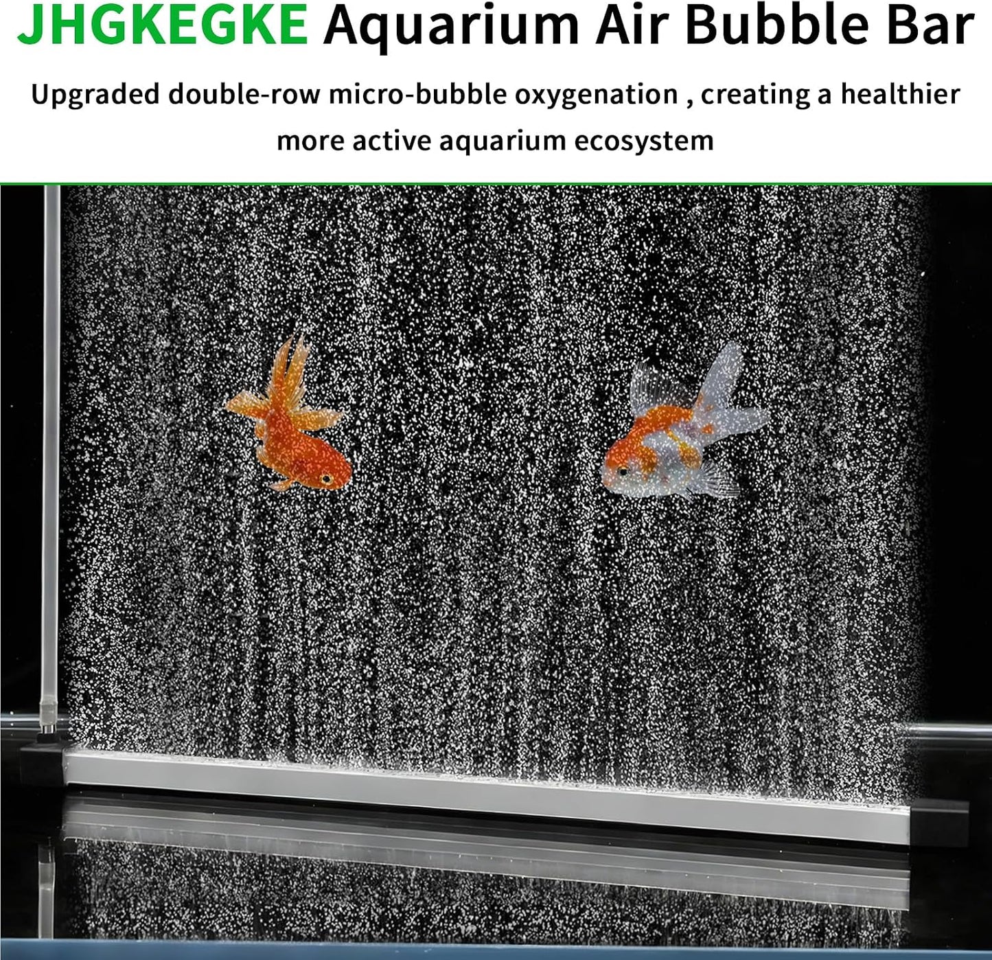 Barra de burbujas doble para acuario tanque de peces