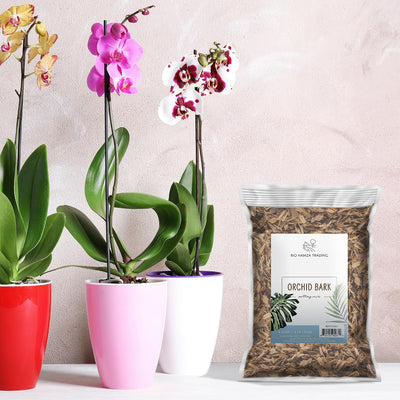 Corteza orquídea orgánica 4qt mezcla para macetas