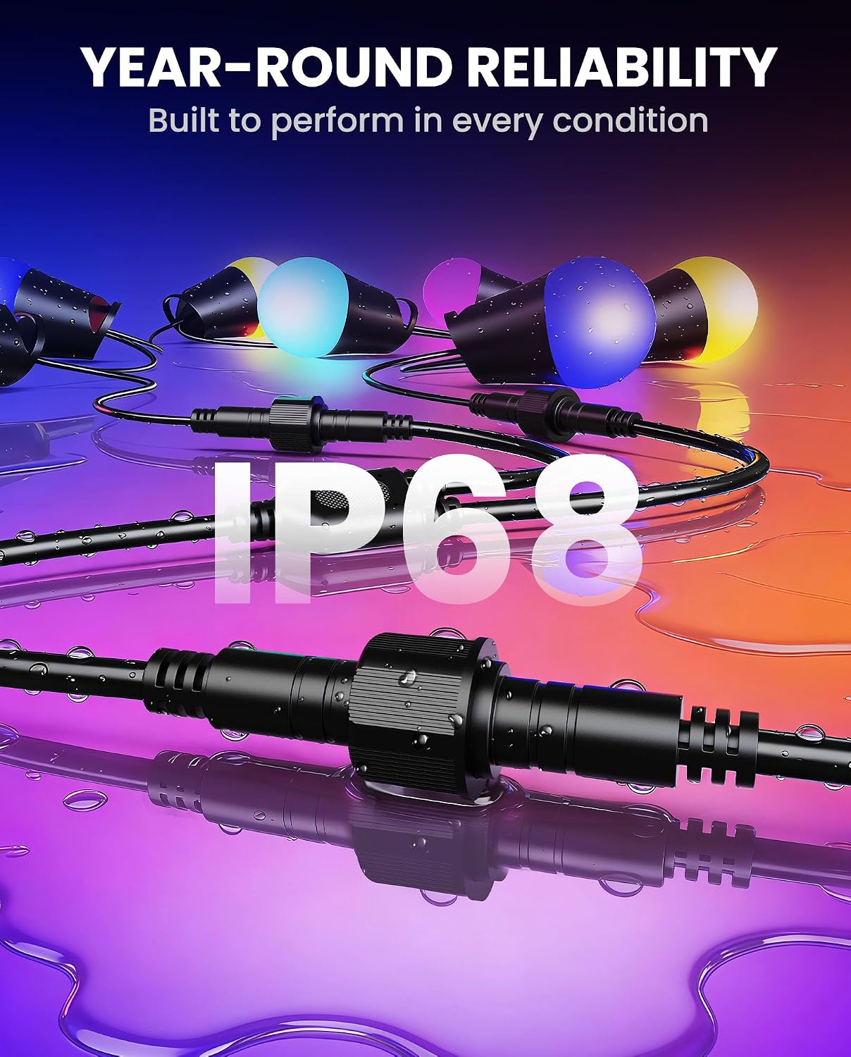 Conector Y-Splitter para tira luces Govee H7037-39 negro