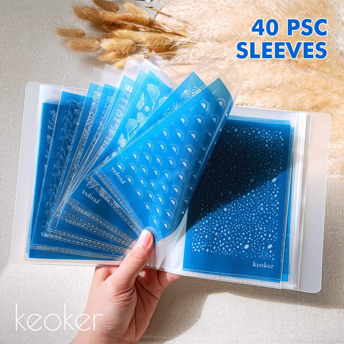 Libro carpetas 40 bolsillos con protectores seda arcilla polimérica