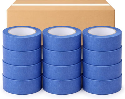 12 Rollos Cinta Pintor Azul 2pulg x 55yd