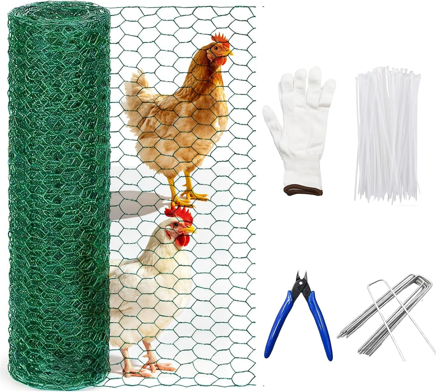 Protectores plantas malla 15.7x120pulg con guantes