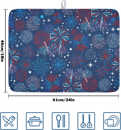 Tapete escurridor platos microfibra 18x24pulg 4 de Julio