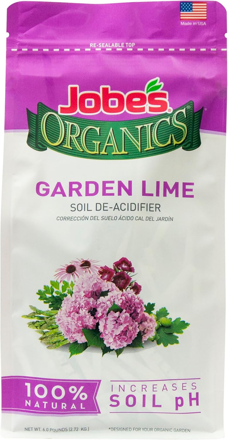 Cal jardín orgánica para equilibrar pH suelo bolsa 6lb