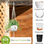 Colgador macramé para macetas 4-12pulg 44pulg pack 2 marfil