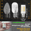 Bombilla LED E12 2W 2700K base candelabro blanco cálido
