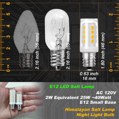 Bombilla LED E12 2W 2700K base candelabro blanco cálido