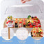 2 Set Bandejas Refrig. 16x9pulg Con Tapa Para Fiestas