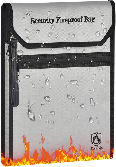 Bolsa documentos expandible ignífuga impermeable