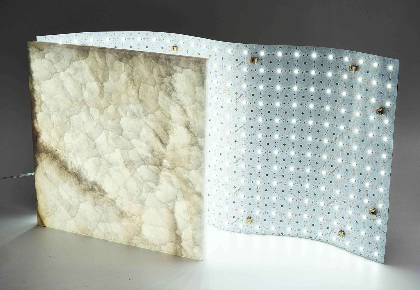 2 Hojas Luz LED Flexibles 24x12pulg 36W 6000K Blanco Frío