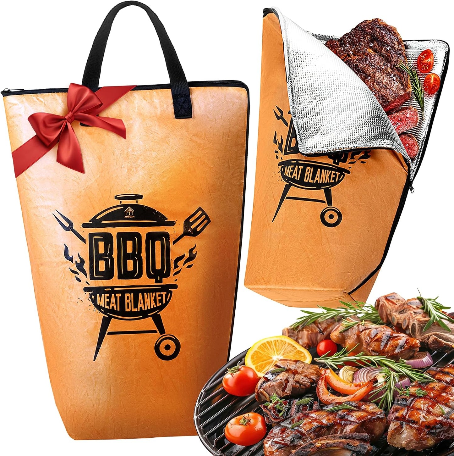 Manta descanso carne barbacoa 21pulg aislada profesional