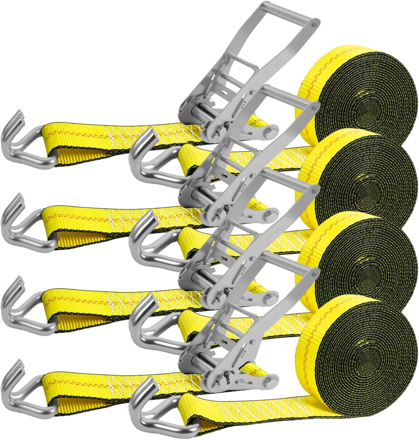 Correas trinquete 2pulg 20ft gancho J 10000lb