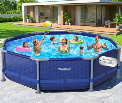Piscina sobre suelo 10x30pulg 1200gal familiar azul