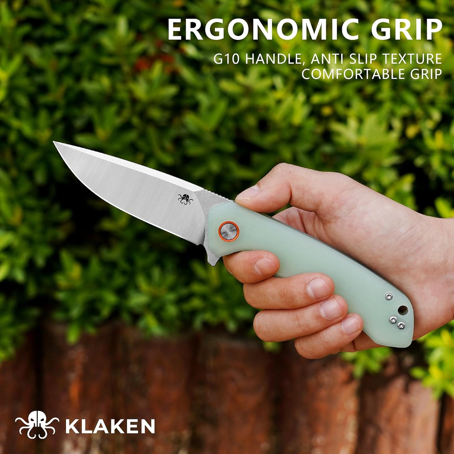 Cuchillo plegable PRO D2 mango G10 EDC para hombres y mujeres