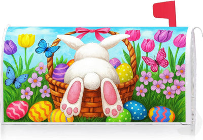 Cubierta Buzón Primavera Huevos Conejo Pascua 21x18pulg