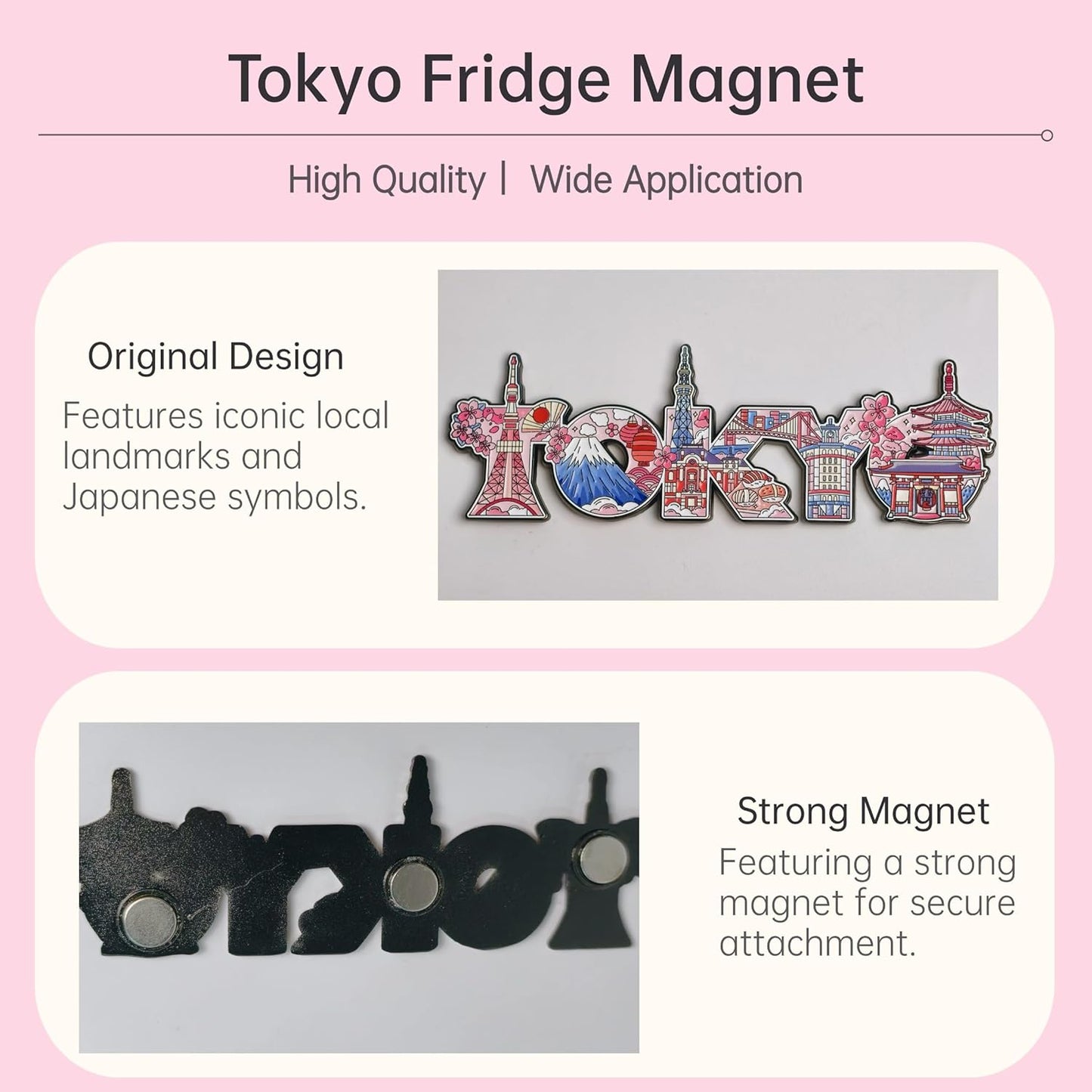 Imán de nevera Tokio, imanes decorativos para refrigerador con monumento emblemático