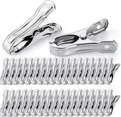 36 Clips Invernadero Acero Inox para Red y Cubierta