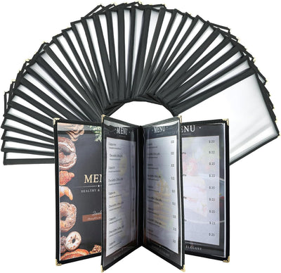 Fundas menú 8.5x11 pulg transparentes para café y restaurante