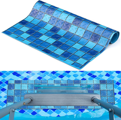 Tapete antideslizante para escalón piscina 36x9pulg