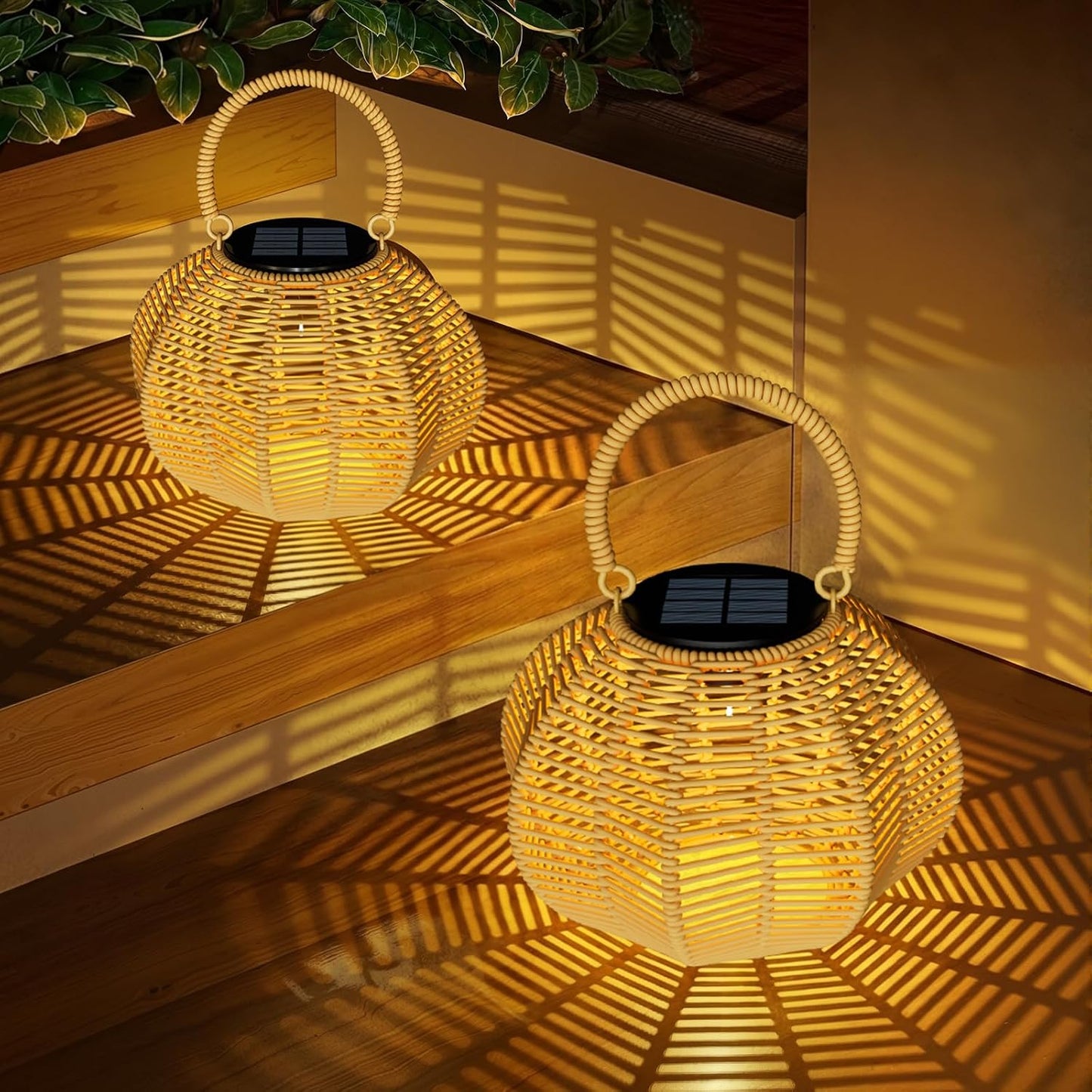 Farol solar impermeable decorativo para exteriores