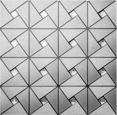 Azulejos autoadhesivos metal y vidrio para salpicaduras cocina baño