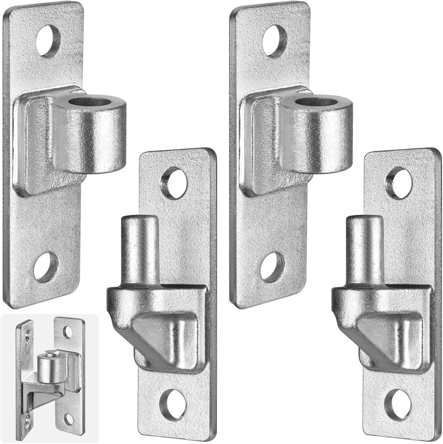 Bisagras puerta pared acero galvanizado 600lb ajuste universal