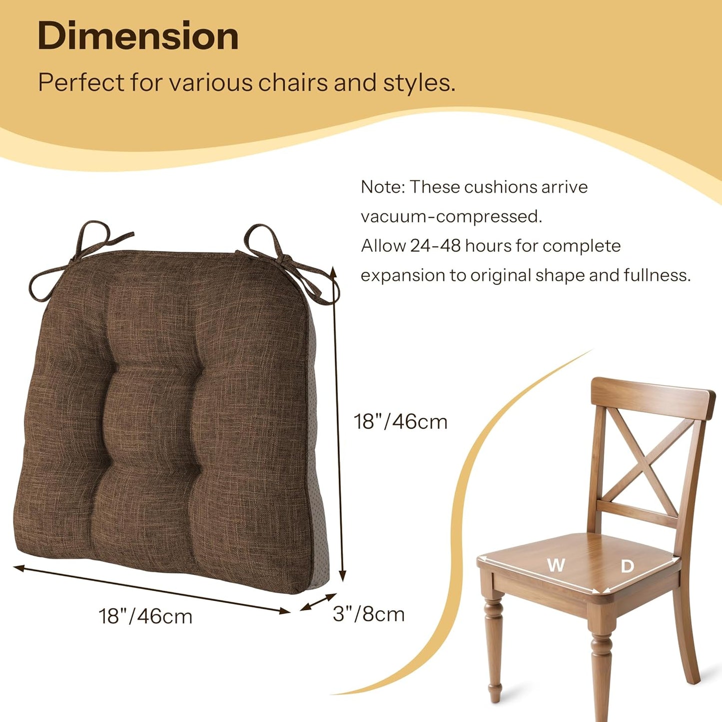 Cojines silla antideslizantes forma D