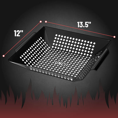 Cesta parrilla 13.6x12pulg para al aire libre y verduras