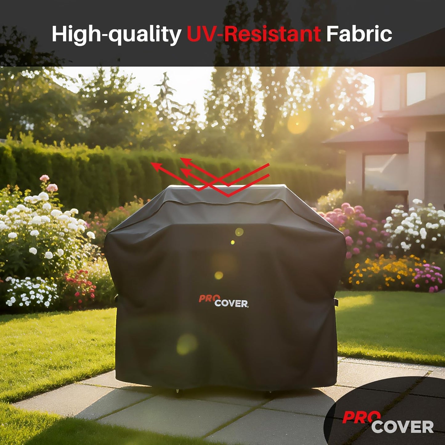 Funda barbacoa tela Oxford 600D impermeable 64pulg