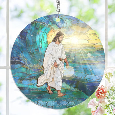 Atrapasoles cristianos para mujer 8pulg decoración católica