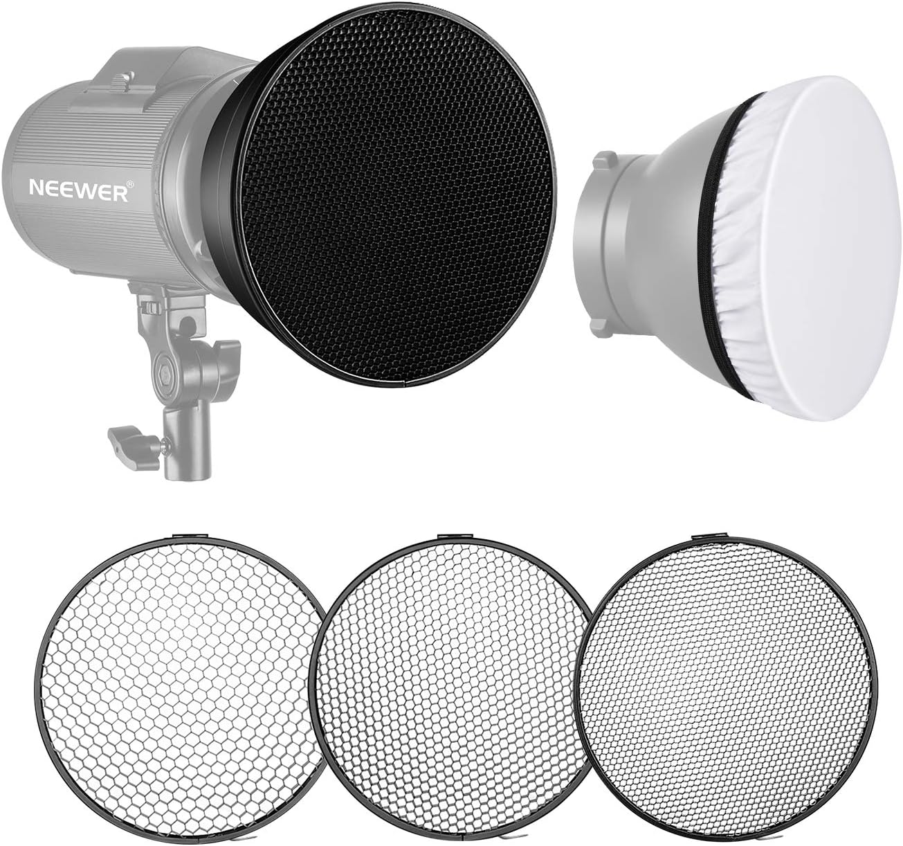 Reflector 7pulg difusor suave rejilla panal para Bowens Mount