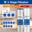 Set cartuchos filtro agua comp WF3-03 PP ACF