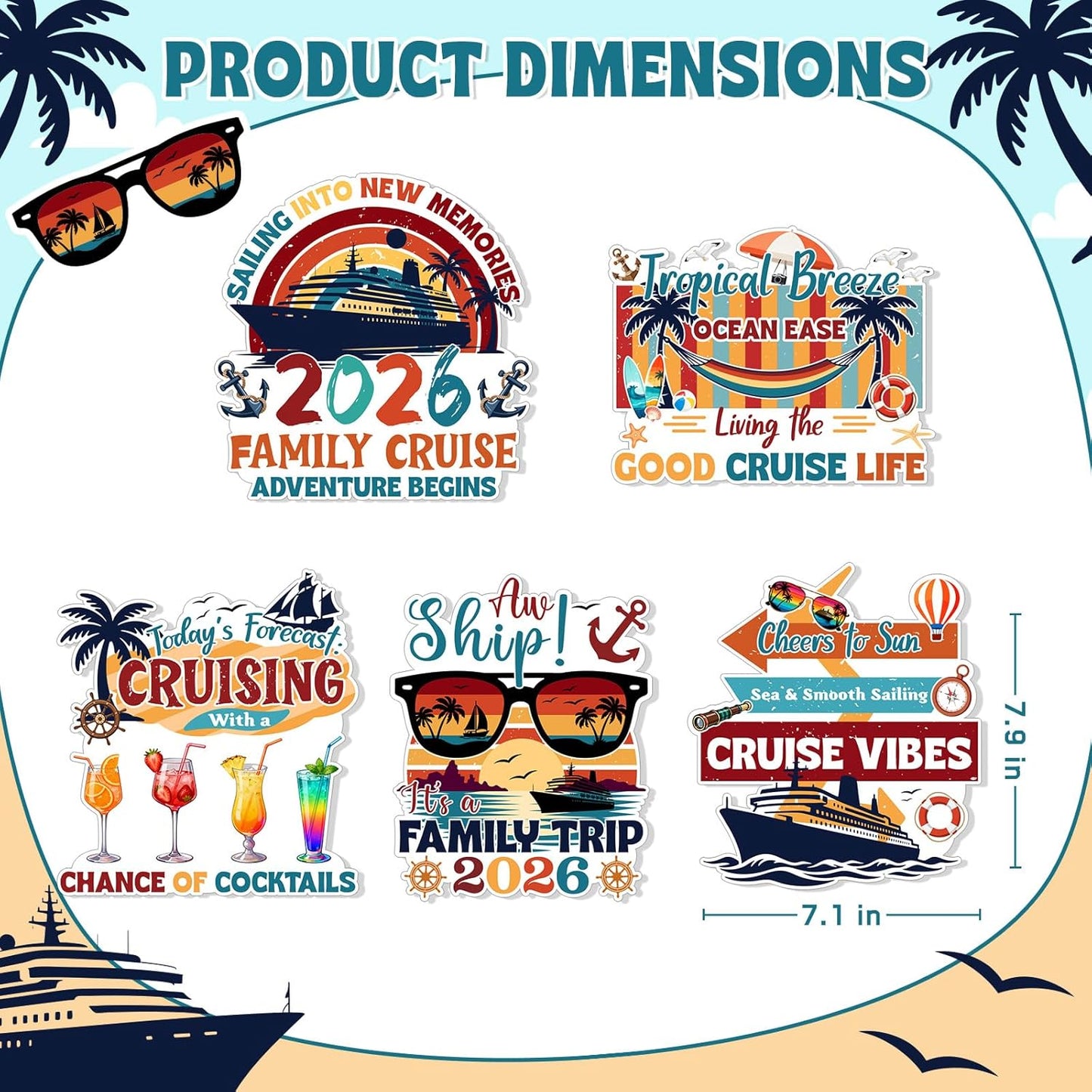 Decoraciones magnéticas puerta crucero 2026 imanes carnaval fiesta
