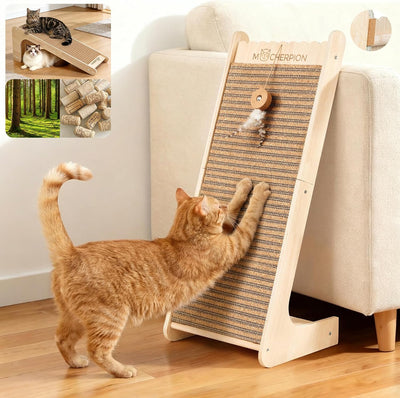 Rascador corcho natural para gatos uso reemplazable