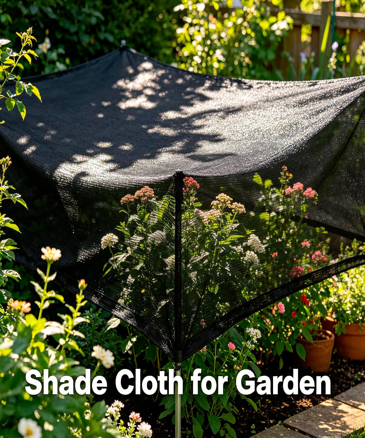 Red solar 40% negra UV resistente para invernadero 10x6.5pies