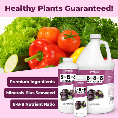 Fertilizante 8-8-8 para plantas arbustos flores 8oz