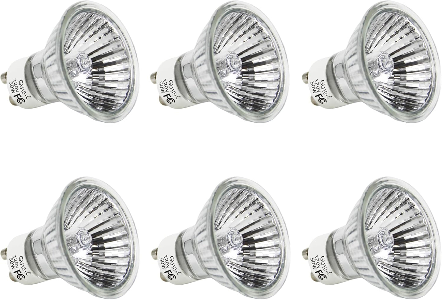 Bombilla calentador velas GU10 50W 2700K pack 6