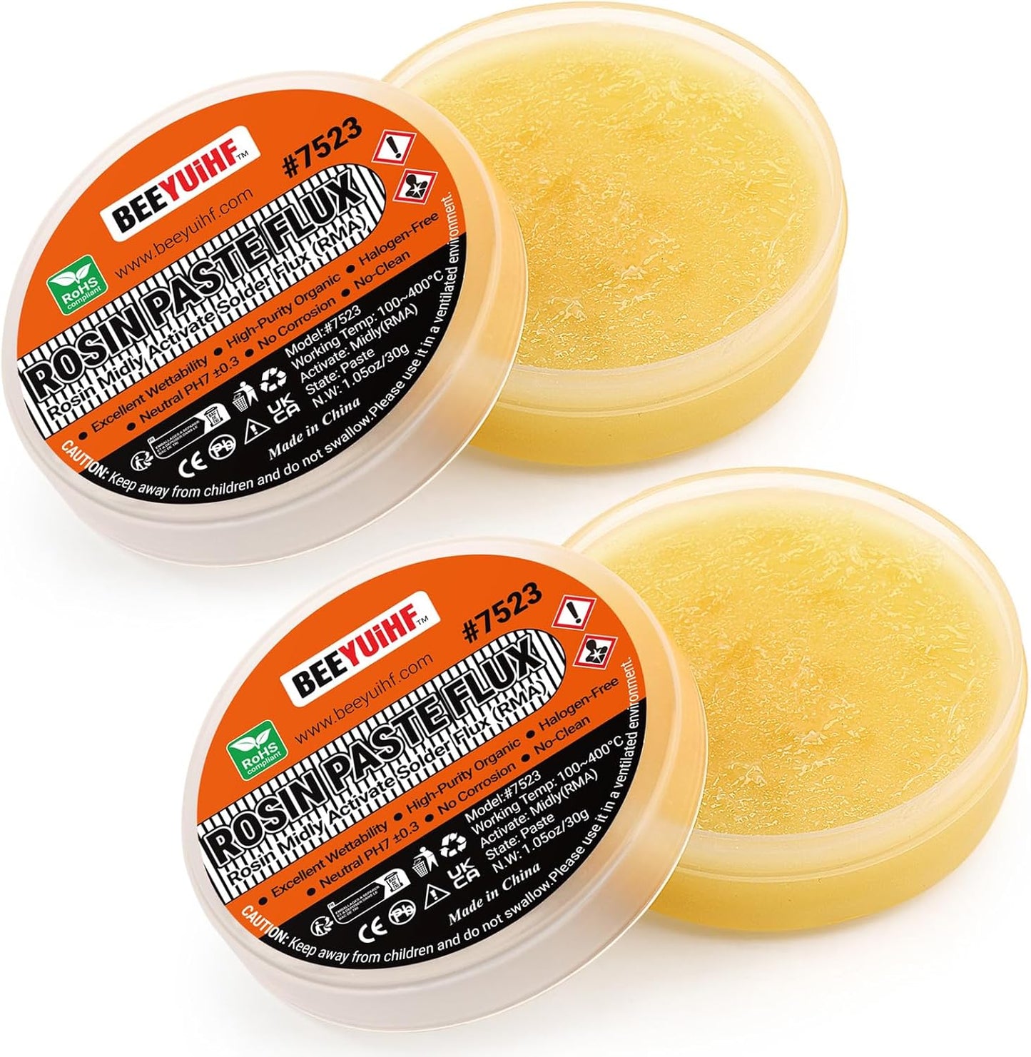 Fundente soldadura 2 frascos 1.41oz para SMD BGA PCB